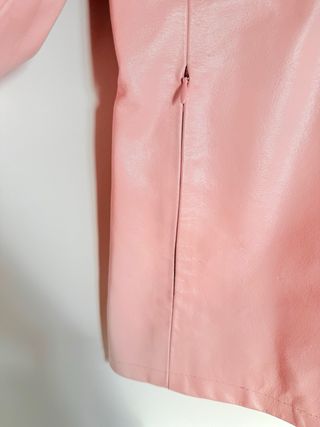 Giubbotto in vera pelle rosa taglia M