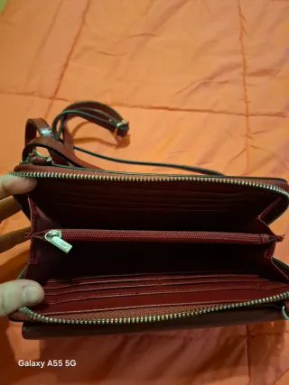 Borsa Carpisa similpelle burgundy con borchie