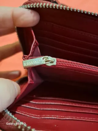 Borsa Carpisa similpelle burgundy con borchie