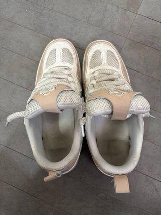 Zapatos Louis Vuitton Beige/Blanco Talla 45