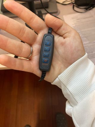 Aro de luz para viajes y contenido