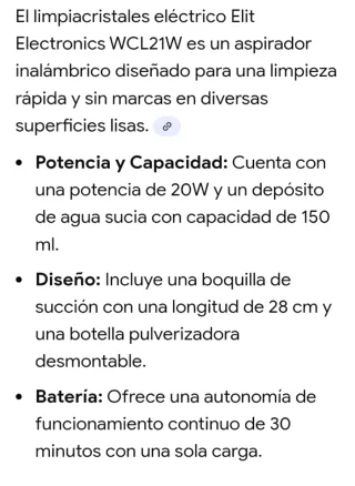 Limpia cristales eléctrico,