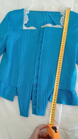 Corpiño de labradora azul con encaje