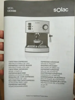 Cafetera Solac Espresso 19 Bar