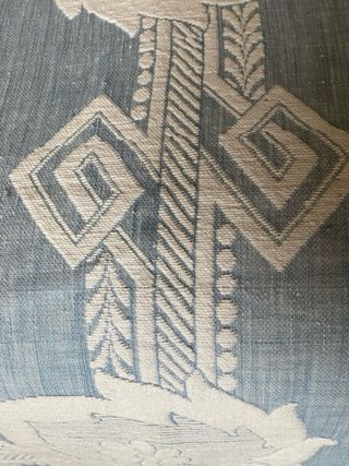 Copriletto primaverile azzurro e bianco