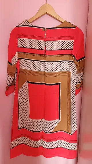 Vestido estampado rayas y lunares