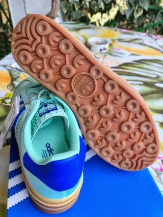 Adidas Gazelle Bold Azul/Verde Menta