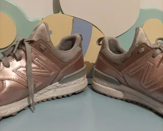New Balance 40 Rosa Metallizzato