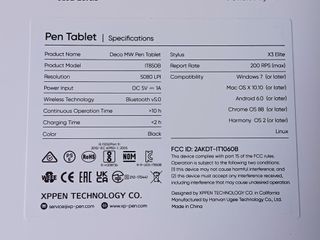 XP-PEN Deco MW Tableta Gráfica Bluetooth