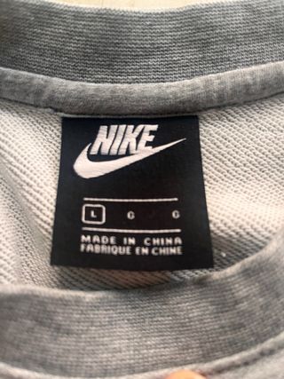 Sudadera Nike Gris Talla L