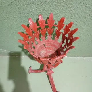 Soporte maceta metal forja