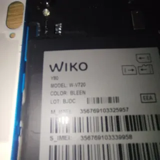 Teléfono Wiko Y80 Negro/Azul