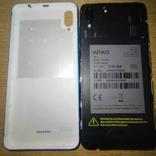 Teléfono Wiko Y80 Negro/Azul