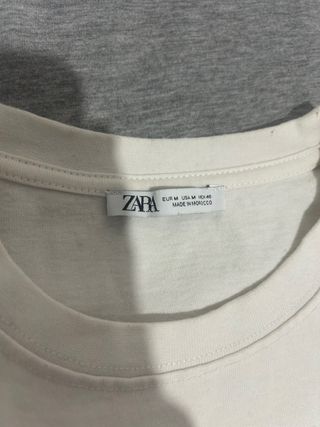 Lote 4 Camisetas Manga Corta Hombre ZARA Talla M
