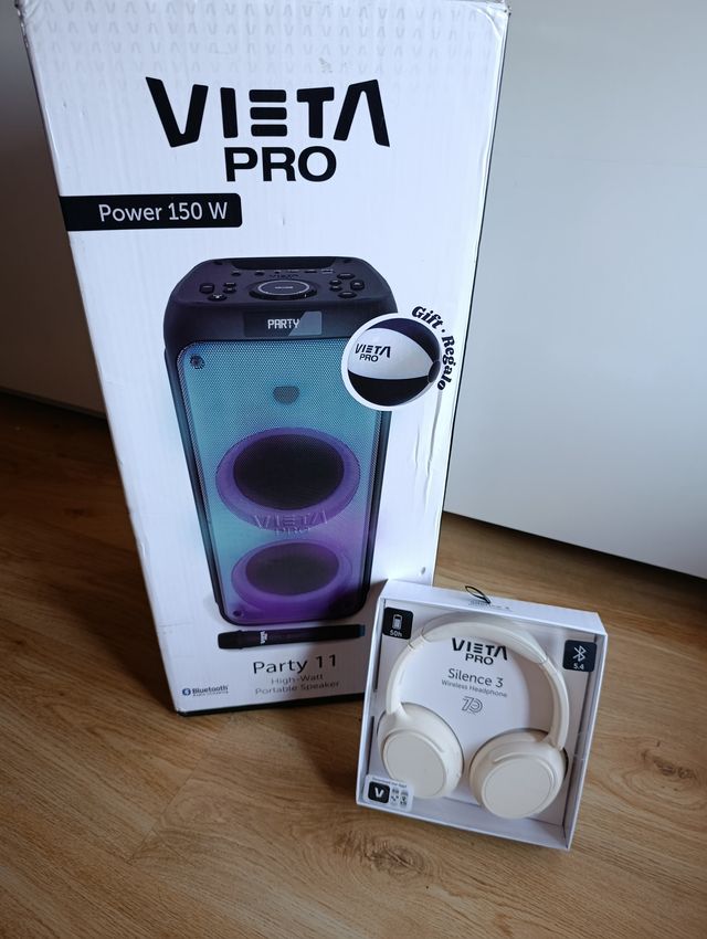 Altavoz Vieta Pro Party 11 y Auriculares Silence 3