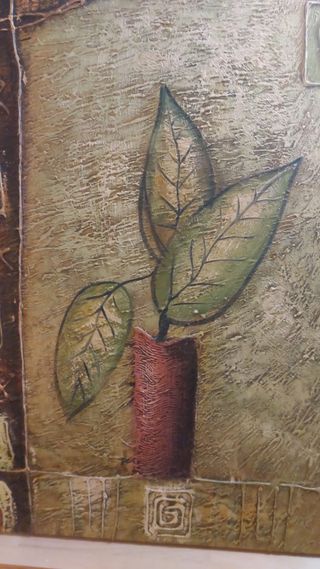 Cuadro decorativo hojas