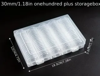 Capsule con custodia per monete trasparenti