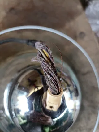 Lampadario Vetro Murano Anni 70 Argento Trasparent