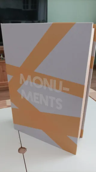 Libro segreto contenitore grigio/arancio