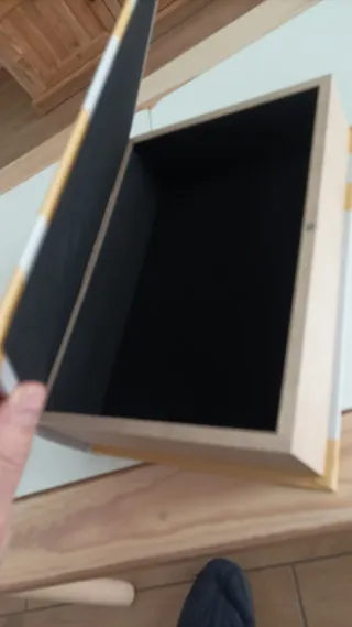 Libro segreto contenitore grigio/arancio