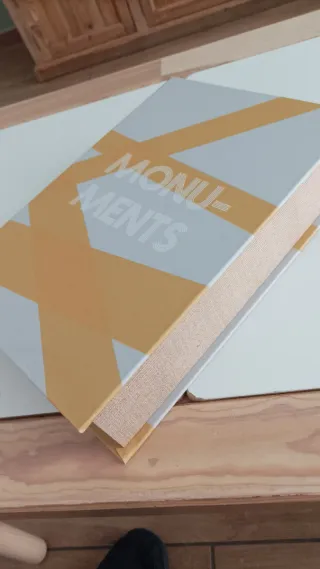 Libro segreto contenitore grigio/arancio