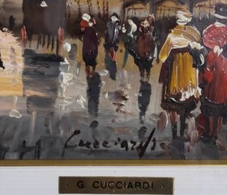 Quadro Parigi G. Cucciardi Autentico
