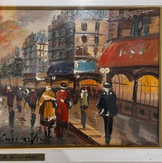 Quadro Parigi G. Cucciardi Autentico