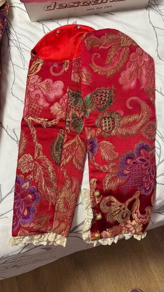 Traje de Fallera Niña Rojo y Dorado