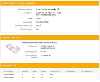 Garaje en venta en Sonseca