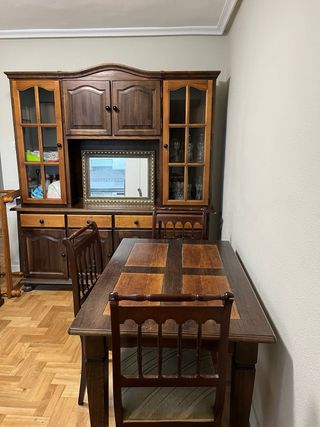 Mesa de madera maciza