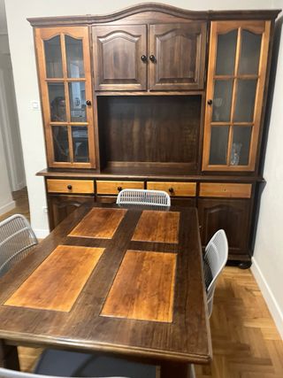 Mesa de madera maciza