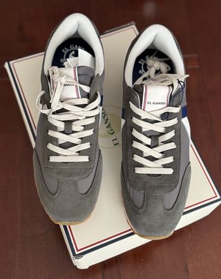 Zapatillas El Ganso Running Gris y Azul