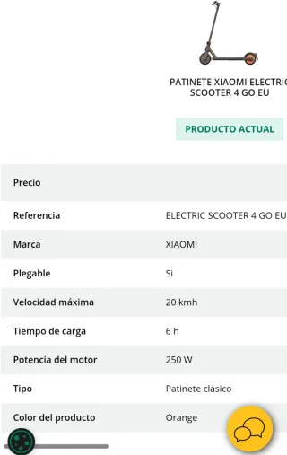 Patinete Eléctrico Xiaomi 4 Go Nuevo