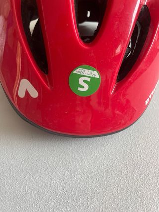 Casco de bici para niño rojo talla S