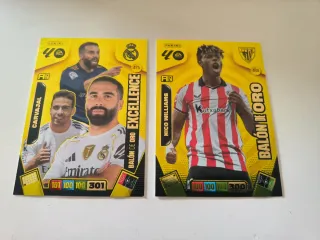 Panini Balón de Oro Carvajal y Nico Williams