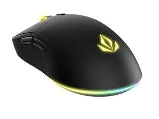 Ratón Gaming Negro con Luces LED Amarillas