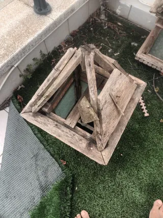 Faroles de madera y cristal (se vende por unidad)