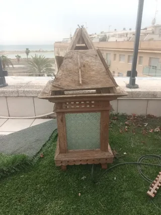 Faroles de madera y cristal (se vende por unidad)