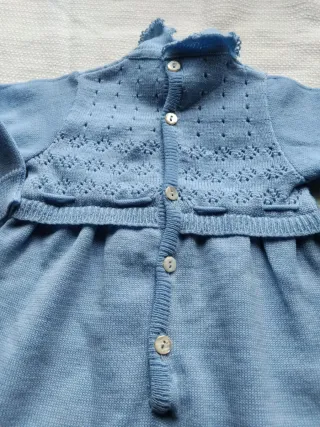 Tutina lana vergine bimba taglia 2(dai 6 mesi)