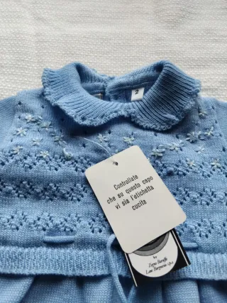 Tutina lana vergine bimba taglia 2(dai 6 mesi)