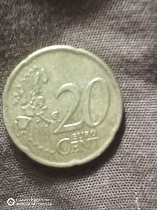Moneda 20 céntimos Irlanda 2002