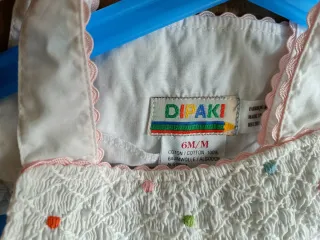 Vestido bebé 100% algodón mariposas