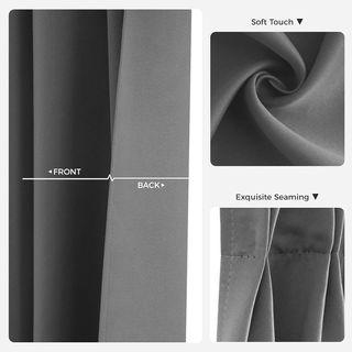 Cortinas Opacas MRTREES Grises