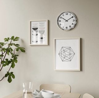 Reloj de Pared Ikea PUGG 32cm Acero Inoxidable