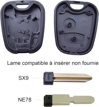 Carcasa Llave Mando Coche Sin Hoja