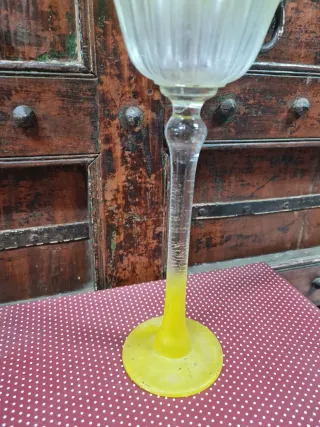 Jarrón vintage de cristal