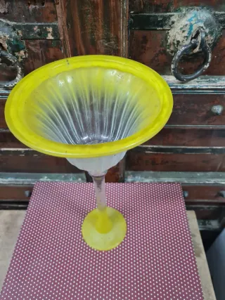 Jarrón vintage de cristal