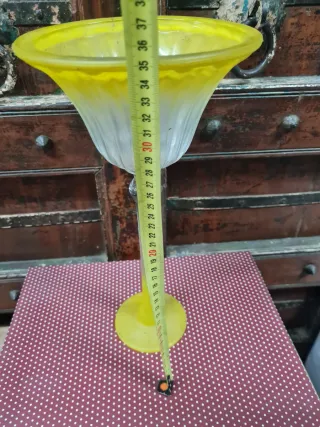 Jarrón vintage de cristal