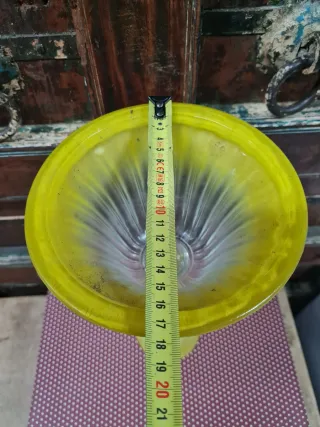 Jarrón vintage de cristal