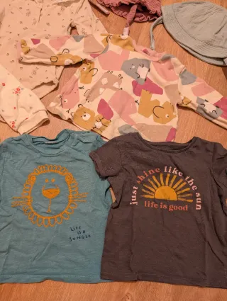 Lote Ropa Bebé 80cm: Chaqueta, Body, Camisetas...